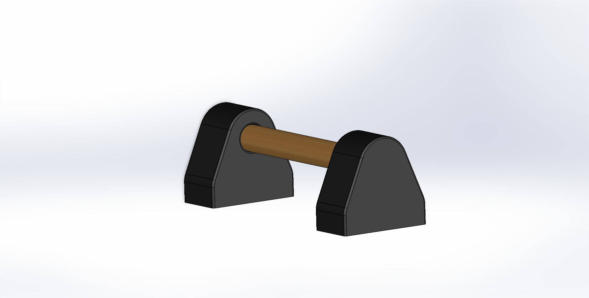Original full-support parallette CAD design