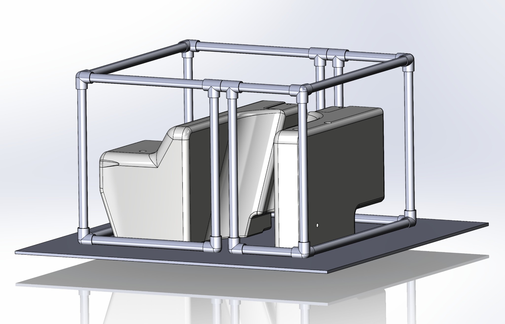 Temporary Wire Saw Containment Enclosure